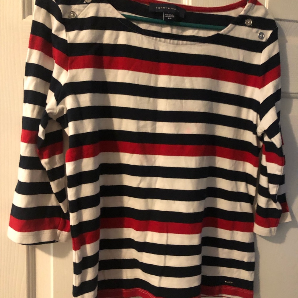Tommy Hilfiger Women's Striped Blouse - Red, white and blue ..,the collection - Picture 2 of 6